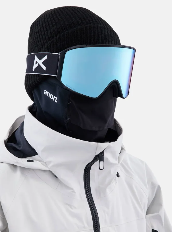 Anon M4 Low Bridge Fit Goggles (Cylindrical) + Bonus Lens + MFI® Face Mask