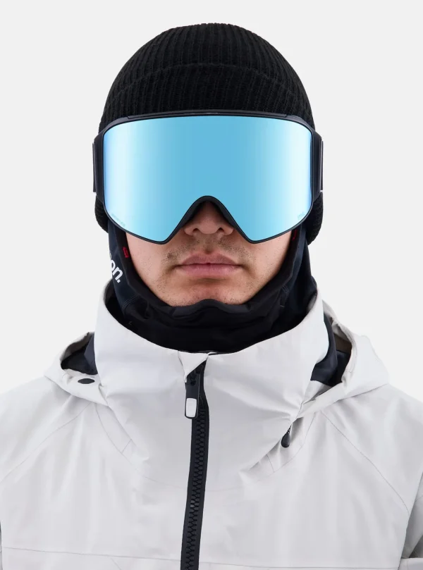 Anon M4 Low Bridge Fit Goggles (Cylindrical) + Bonus Lens + MFI® Face Mask