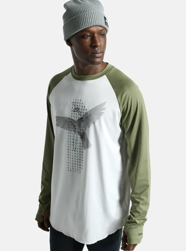 Men's Burton Roadie Base Layer Long Sleeve Tech T-Shirt
