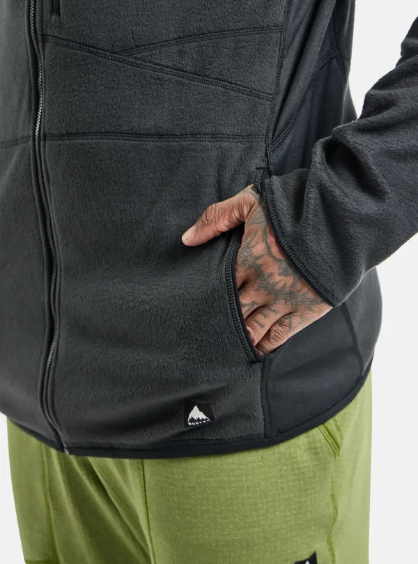 Men's Burton Stockrun Warmest Hooded Full-Zip Fleece
