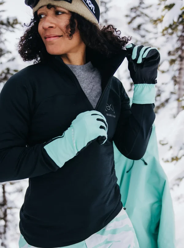 Women's Burton [ak] Helium Grid Quarter-Zip Fleece