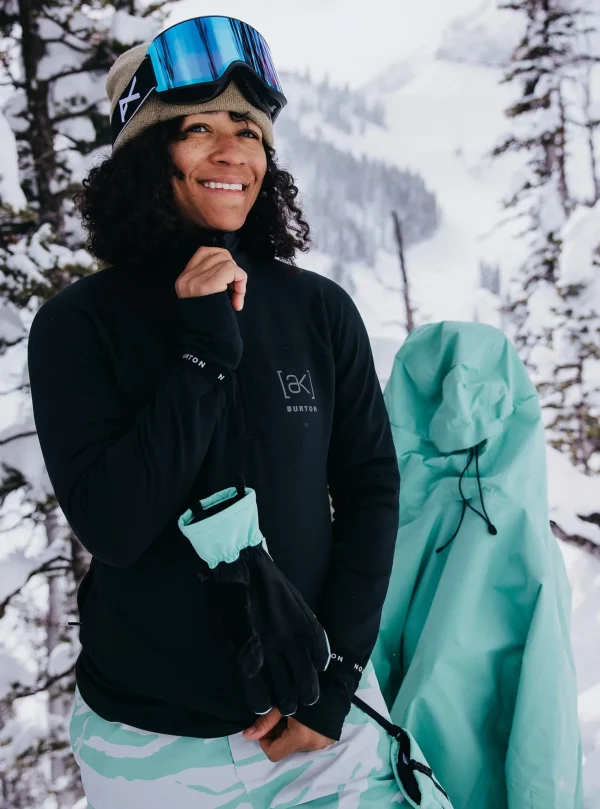 Women's Burton [ak] Helium Grid Quarter-Zip Fleece